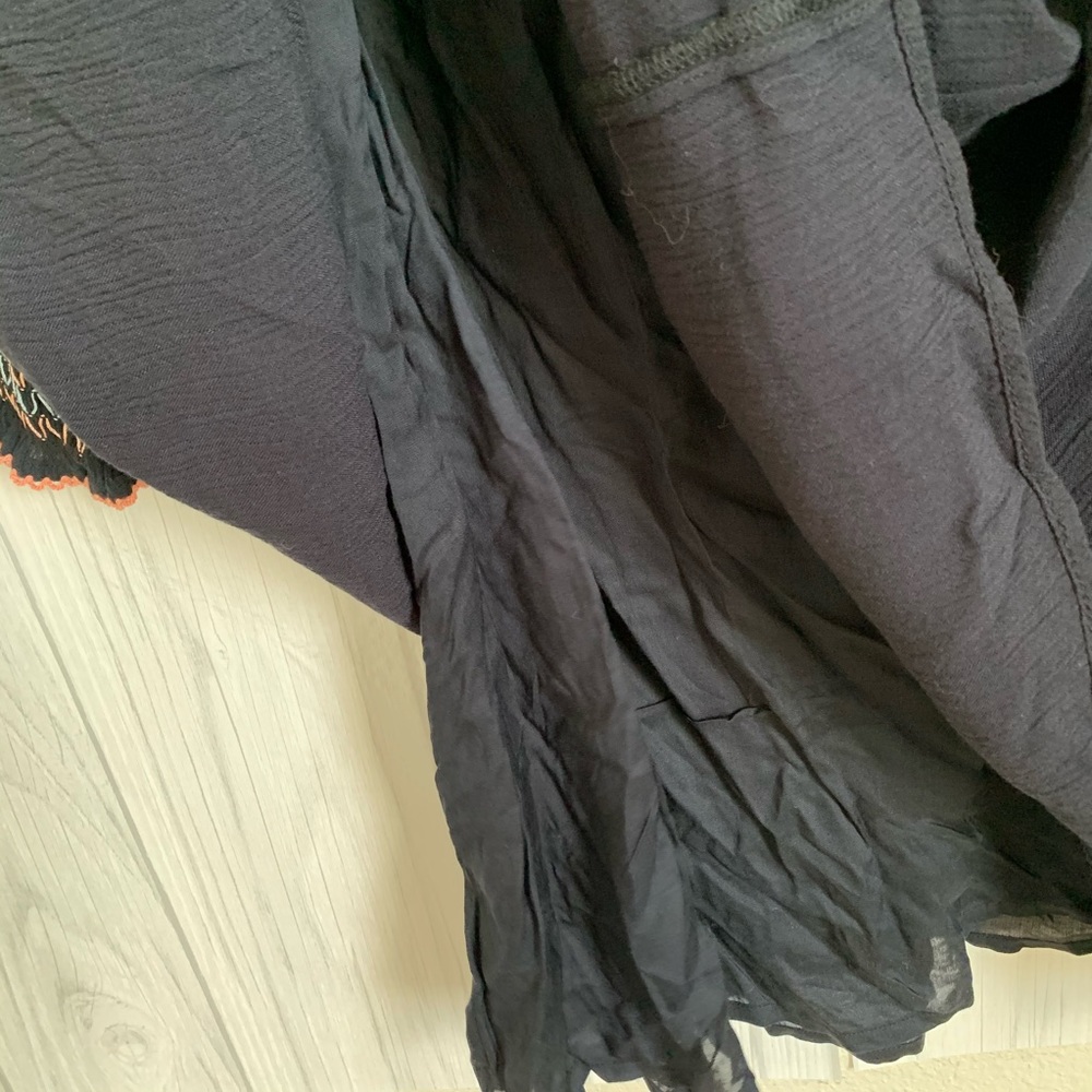 Free People Wind Willow Minidress in Black - Picture 7 of 8